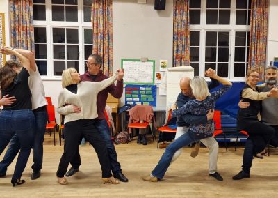 Tango dancers learning in Folkestone Kent Folkestone Tango Argentine Tango school