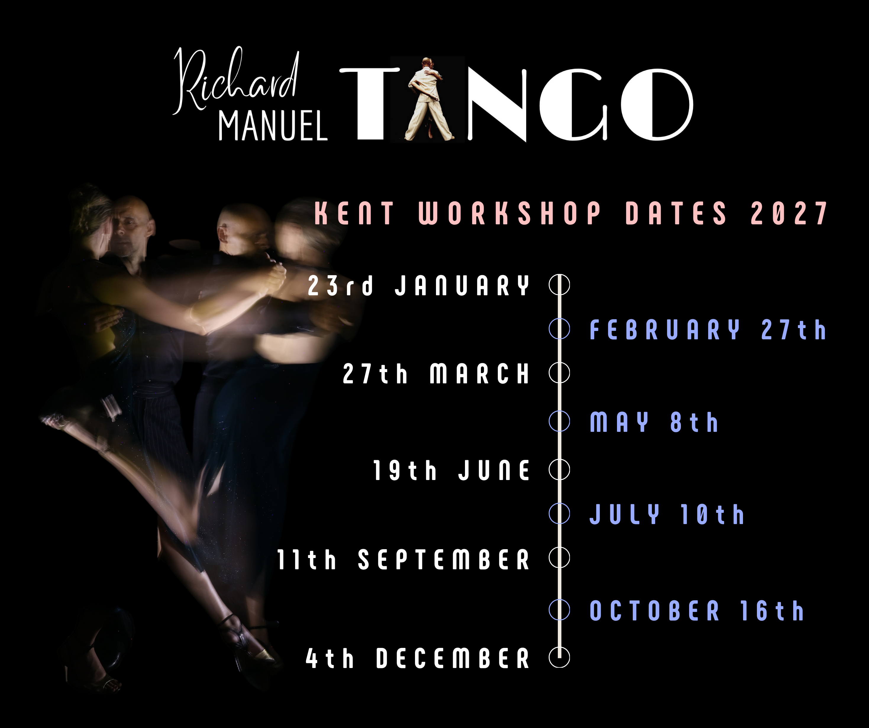 Argentine Tango Events Dates 2027 Kent Canterbury 